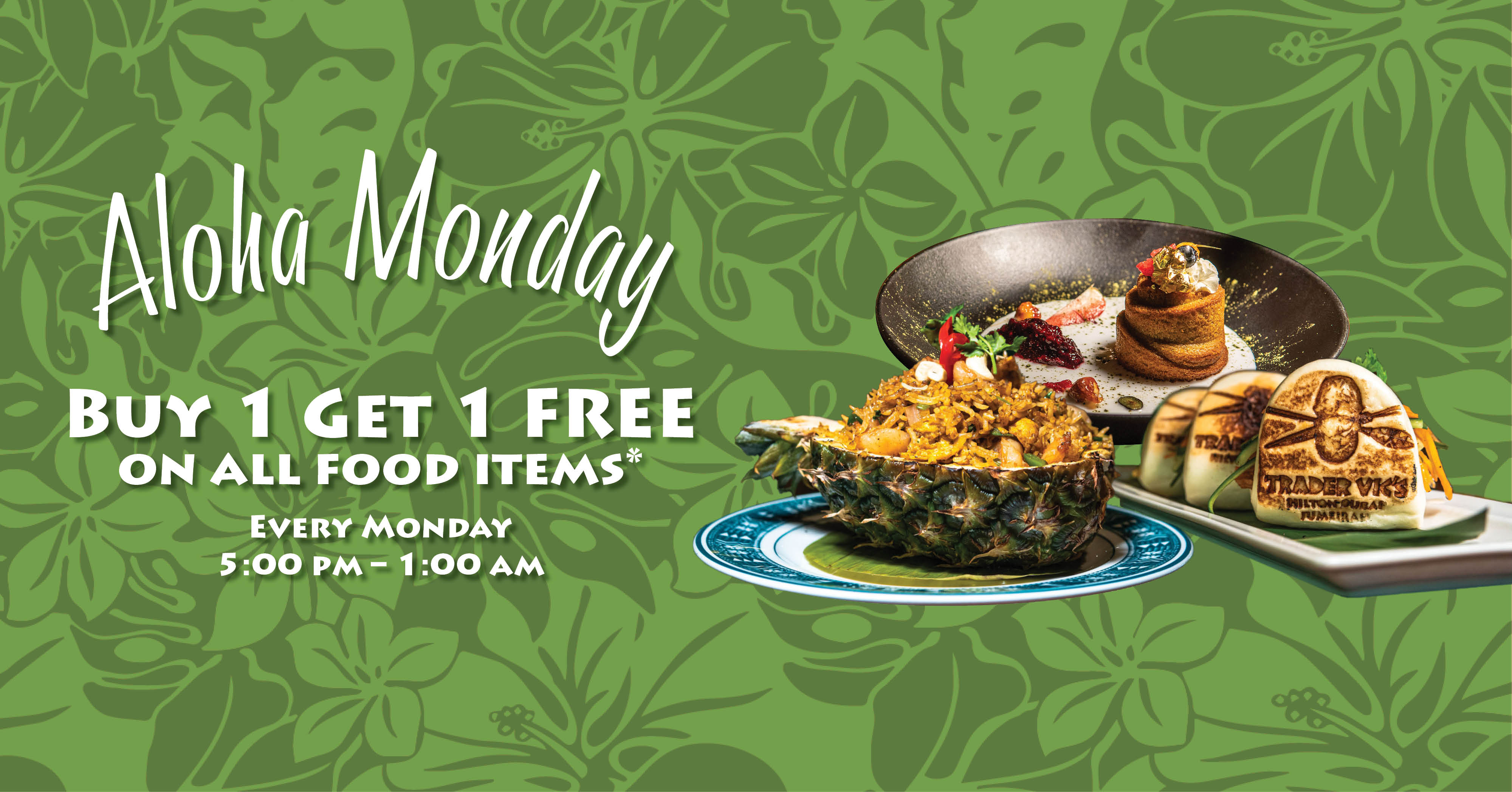 Trader Vic's Hilton Dubai Jumeirah Aloha Monday