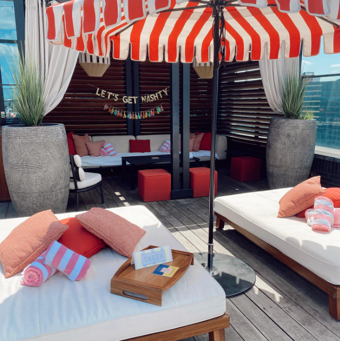 The Pool Club at Virgin Hotels Nashville Midweek VIP Poolside Cabana