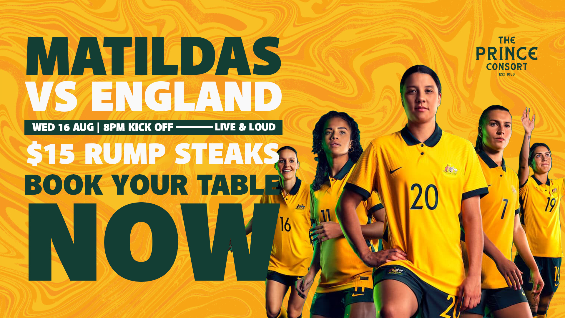 The Prince Consort Matildas vs England