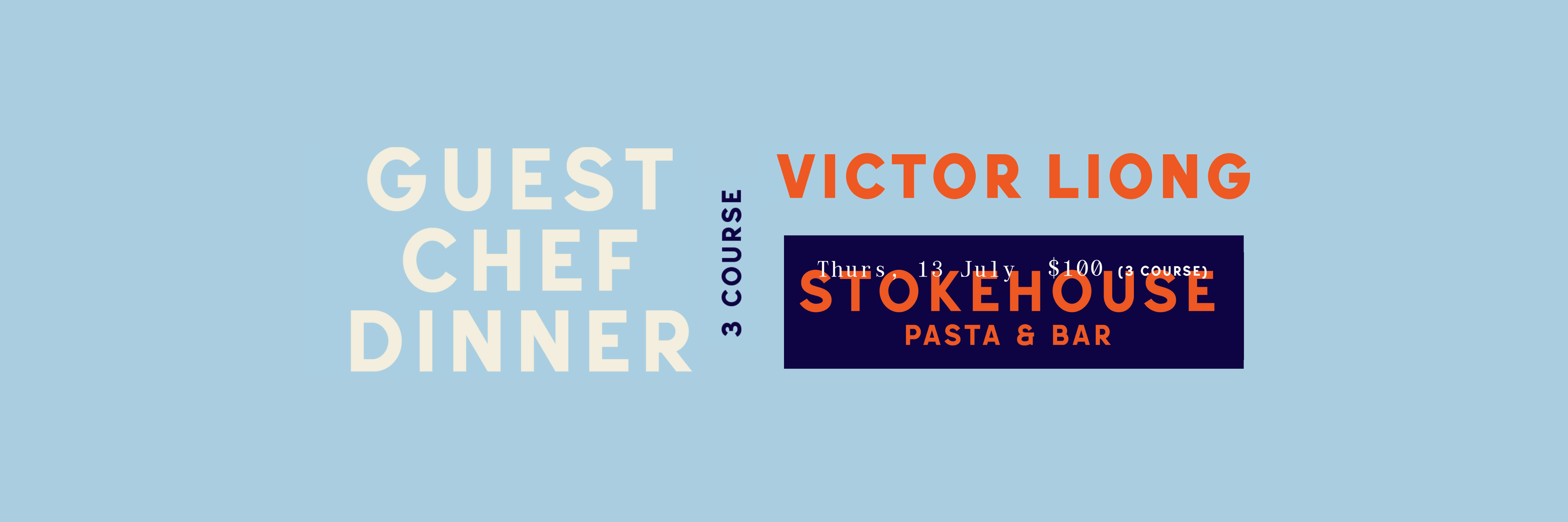 Stokehouse Pasta & Bar Chef Series Victor Liong