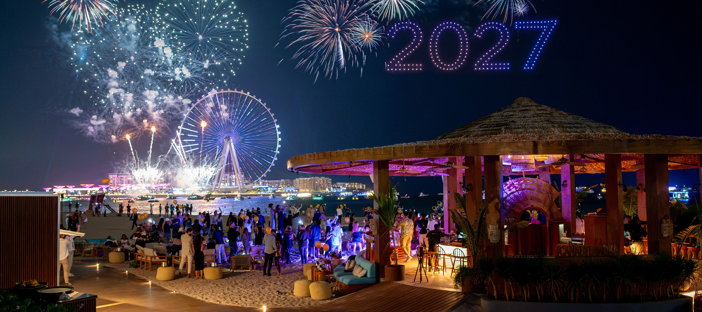 New Year’s Eve at Caña at Caña Beach, Ritz-Carlton JBR